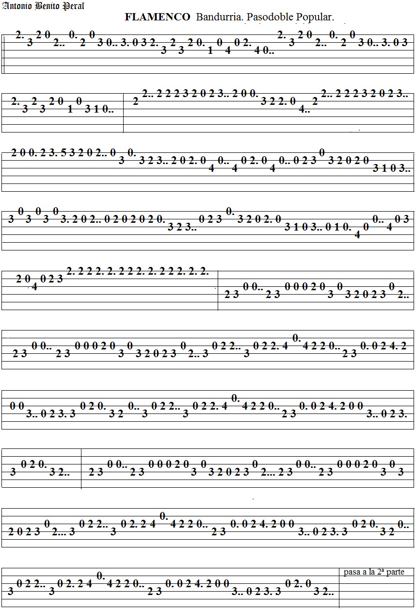 FLAMENCO 1 Bandurria