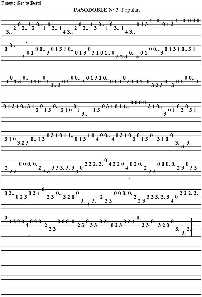 PASODOBLE Nº 3