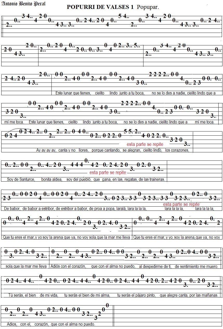 POPURRI DE VALSES 1