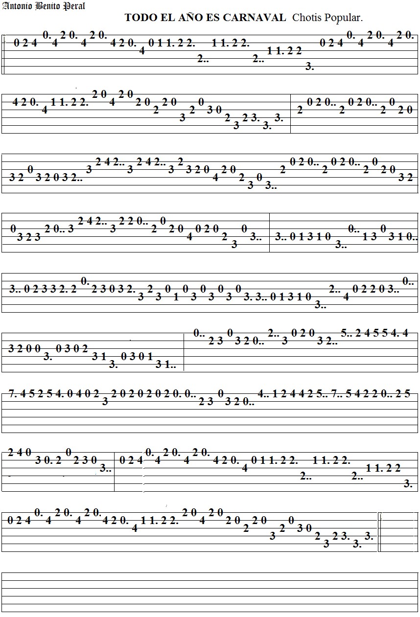 TODO EL AÑO ES CARNAVAL